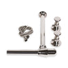 2949-BTTL-PN Sherle Wagner International Pair of Shut Offs with Bottle Waste Assembly in Polished Nickel metal finish
