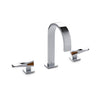 008BSN101-BRTI-CP Sherle Wagner International Arbor with Arco Lever Faucet Set with Semiprecious Brown Tiger Eye inserts in Polished Chrome metal finish