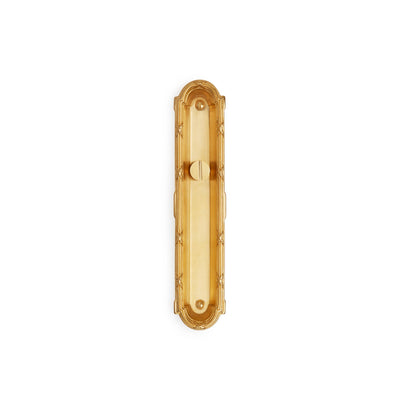 0099-8-ER-GP Sherle Wagner International Ribbon & Reed Flush Pull with Emergency Release Trim in Gold Plate metal finish