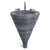 0226PED-RUVI Sherle Wagner International Ruvina Conical Pedestal with Horizontal Lines
