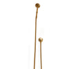0832SPLY-GP Sherle Wagner International Knurled Hand Shower with Hose and 90 Degree Supply in Gold Plate metal finish