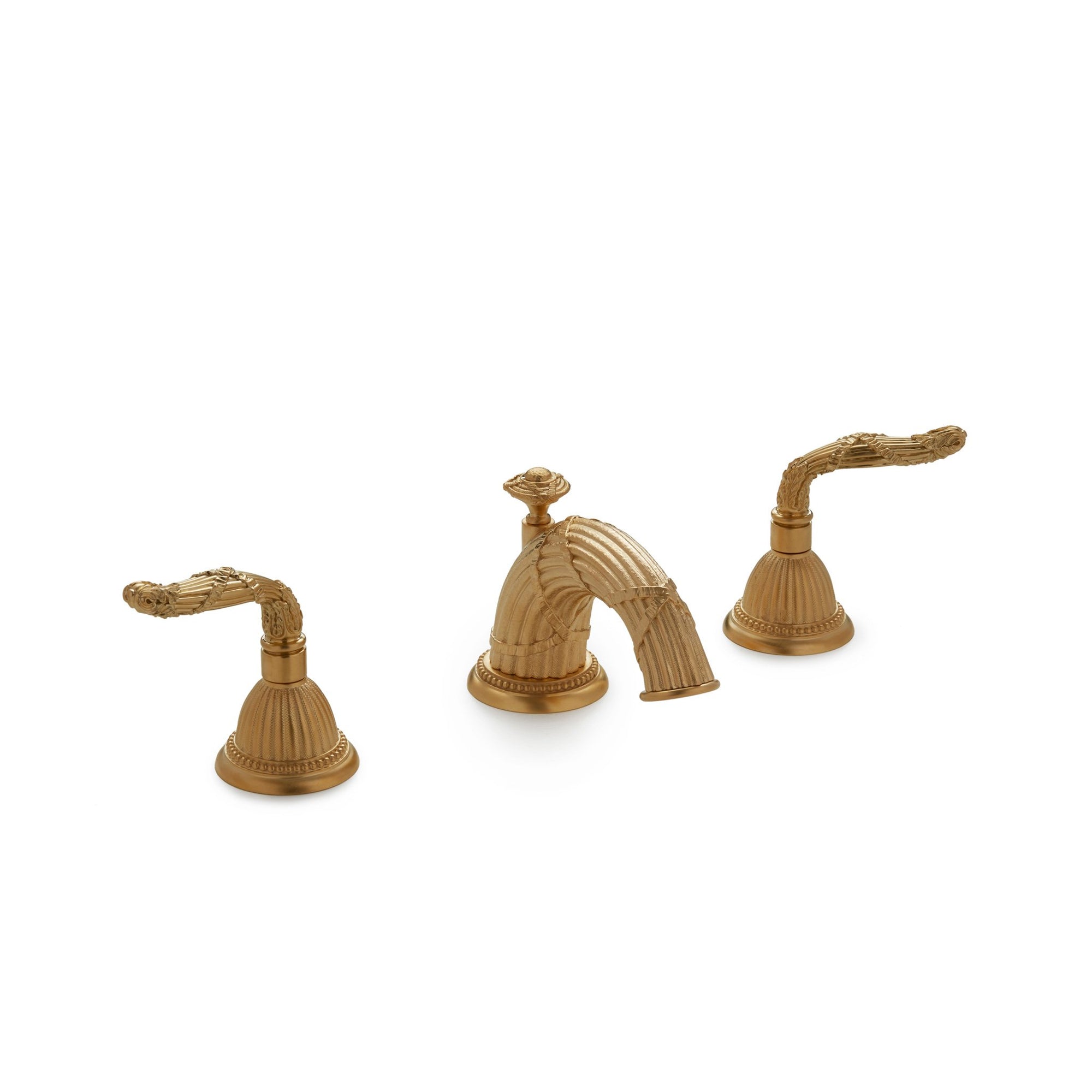 0931BSN-GP Sherle Wagner International Louis Seize Lever Faucet Set in Gold Plate metal finish