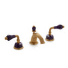 1030BSN821-AMET-GP Sherle Wagner International Semiprecious Laurel Lever Faucet Set in Gold Plate metal finish with Amethyst inserts