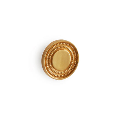 1033-11/2-GP Sherle Wagner International Concentric Circles Large Cabinet & Drawer Knob in Gold Plate metal finish