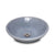 16RD-VSL-GIRI-BL02 Sherle Wagner International Silver Blue Glazed Round Ceramic Vessel Sink