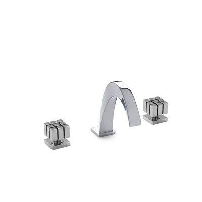 2004BSN108-S-CP Sherle Wagner International Short Arco with Novem Knob Faucet Set in Polished Chrome metal finish