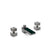 2106BSN102-MALA-CP Sherle Wagner International Apollo with Novem Knob Faucet Set with Semiprecious Malachite inserts in Polished Chrome metal finish