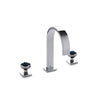 2106BSN101-LAPI-CP Sherle Wagner International Arbor with Saturn Knob Faucet Set with Semiprecious Lapis Lazuli inserts in Polished Chrome metal finish