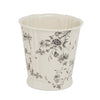 3368-89CH-SD Sherle Wagner International Ceramic Waste Bin with Le Jardin Charcoal on Sand finish