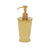 3370-14GP-GP Sherle Wagner International Scalloped Ceramic Soap Pump Dispenser with Burnished Gold 14GP