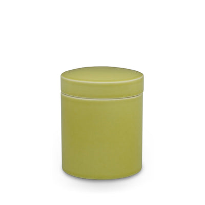 3380-CJAR-GR01 Sherle Wagner International Chartreuse Mode Ceramic Covered Jar