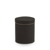 3380-CJAR-SBLK Sherle Wagner International Satin Black Mode Ceramic Covered Jar