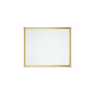 4255M25-GP Sherle Wagner International Reeded Mirror in Gold Plate metal finish