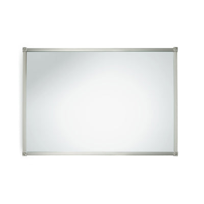 4256M32-BN Sherle Wagner International Reeded with Rosette Mirror in Brushed Nickel metal finish