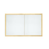 4260C-DS-GP Sherle Wagner International Contemporary Medicine Cabinet in Gold Plate metal finish