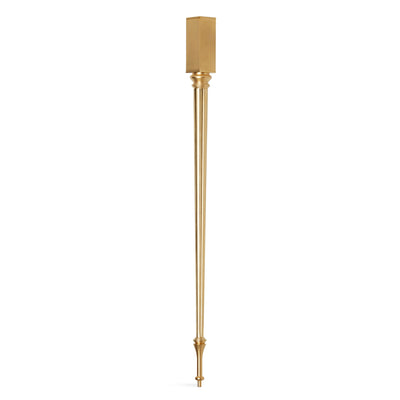 4756-GP-BACK Sherle Wagner International Block Top Tapered Leg in Gold Plate metal finish back view