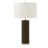 7300-GR04-PN Sherle Wagner International Olive insert Cylindrical Tall Ceramic Table Lamp in Polished Nickel metal finish
