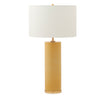7300-YL01-GP Sherle Wagner International Sunflower insert Cylindrical Tall Ceramic Table Lamp in Gold Plate metal finish