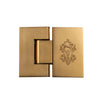 HNGE-SHR-180-RH-GP Sherle Wagner International Shower Door Hinge 180 Degree Glass to Glass in Gold Plate metal finish