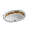 OE8-9EN-G-WH Sherle Wagner International Burnished Gold Imperial on White Banded English Country Ceramic Over Edge Sink
