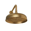 0848SHHD-10-GP Sherle Wagner International Standard Shower Head with Round Flange in Gold Plate metal finish