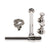 2949-BTTL-PN Sherle Wagner International Pair of Shut Offs with Bottle Waste Assembly in Polished Nickel metal finish