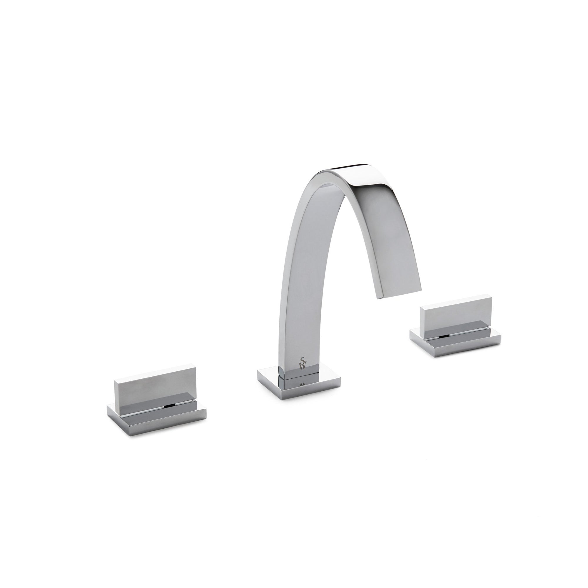 001BSN102-CP Sherle Wagner International Aqueduct with Aqueduct Lever Faucet Set in Polished Chrome metal finish