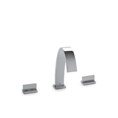 001DKT302-CP Sherle Wagner International Aqueduct with Aqueduct Lever Deck Mount Tub Set in Polished Chrome metal finish