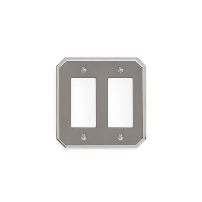 0035D-DEC-CP Sherle Wagner International Harrison Double Decora/GFI Plate in Polished Chrome metal finish