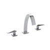 003BSN102-CP Sherle Wagner International Aqueduct with Prism Lever Faucet Set in Polished Chrome metal finish