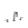 003DKT302-CP Sherle Wagner International Aqueduct with Prism Lever Deck Mount Tub Set in Polished Chrome metal finish