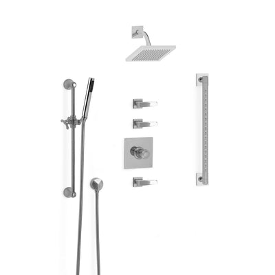 Sherle Wagner International Arco Modern High Flow Thermostatic Shower System in Polished Chrome metal finish