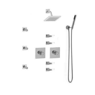 Sherle Wagner International Arco Modern High Flow Thermostatic Shower System in Polished Chrome metal finish