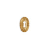 0080-GP Sherle Wagner International Ribbon & Reed Keyhole in Gold Plate metal finish