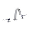008BSN102-LAPI-CP Sherle Wagner International Arco Lever Faucet Set with Semiprecious Lapis Lazuli inserts in Polished Chrome metal finish