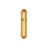 0099-8-TT-GP Sherle Wagner International Ribbon & Reed Flush Pull with Thumb Turn in Gold Plate metal finish