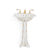 0222PED-51SG-WH Sherle Wagner International Summer Garden Ceramic Tulip Pedestal