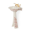 0222PED-99GA-SD Sherle Wagner International Acorn & Oakleaf Garnet Ceramic Tulip Pedestal Side View