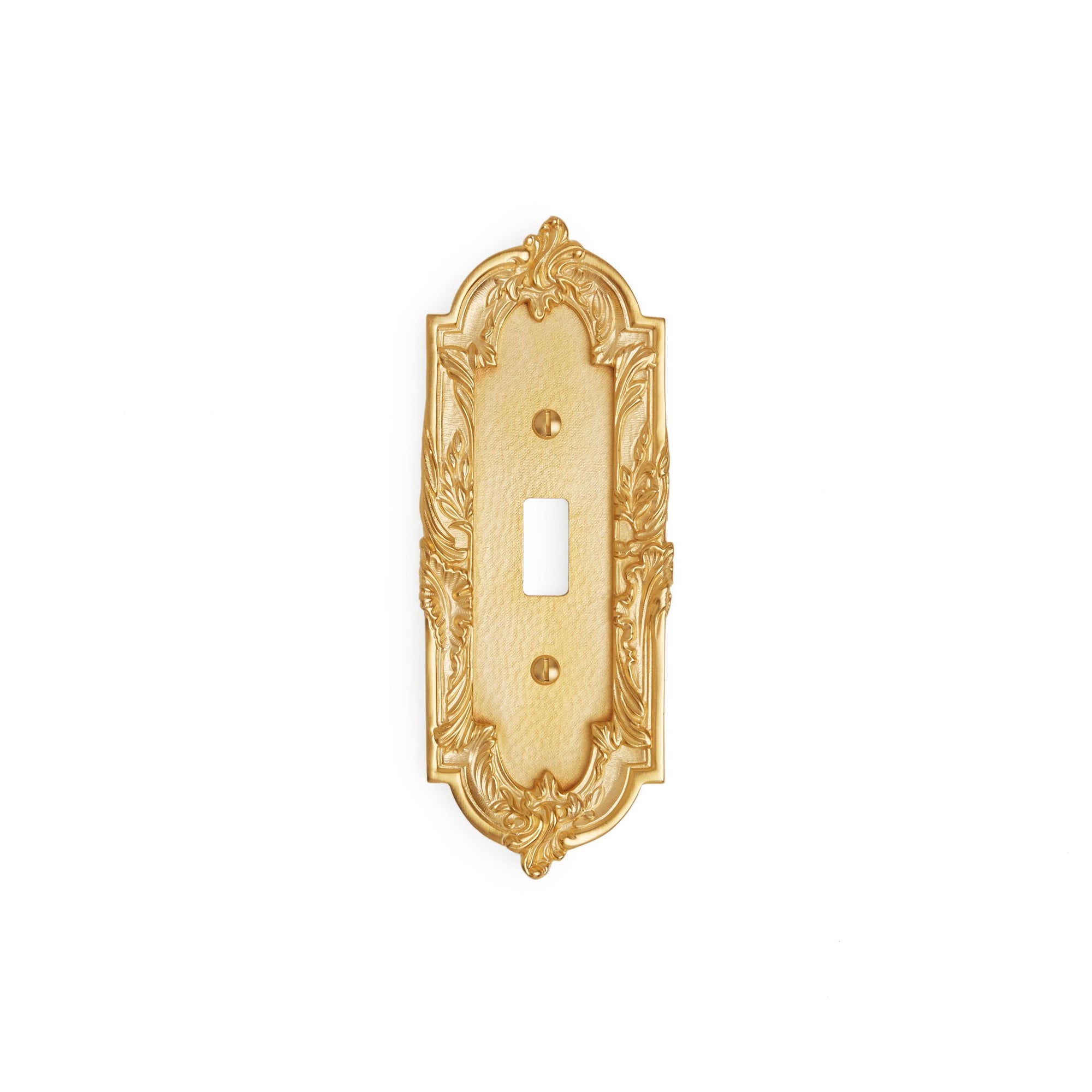 0463-SWT-GP Sherle Wagner International Rococo Single Switch Plate in Gold Plate metal finish