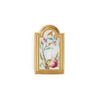 0470-SWT-111P-WH-GP Sherle Wagner International Classical Ceramic Single Switch Plate Peaches on White in Gold Plate metal finish