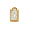 0470-SWT-74GL-WH-GP Sherle Wagner International Classical Ceramic Single Switch Plate Garlands & Leaves on White in Gold Plate metal finish
