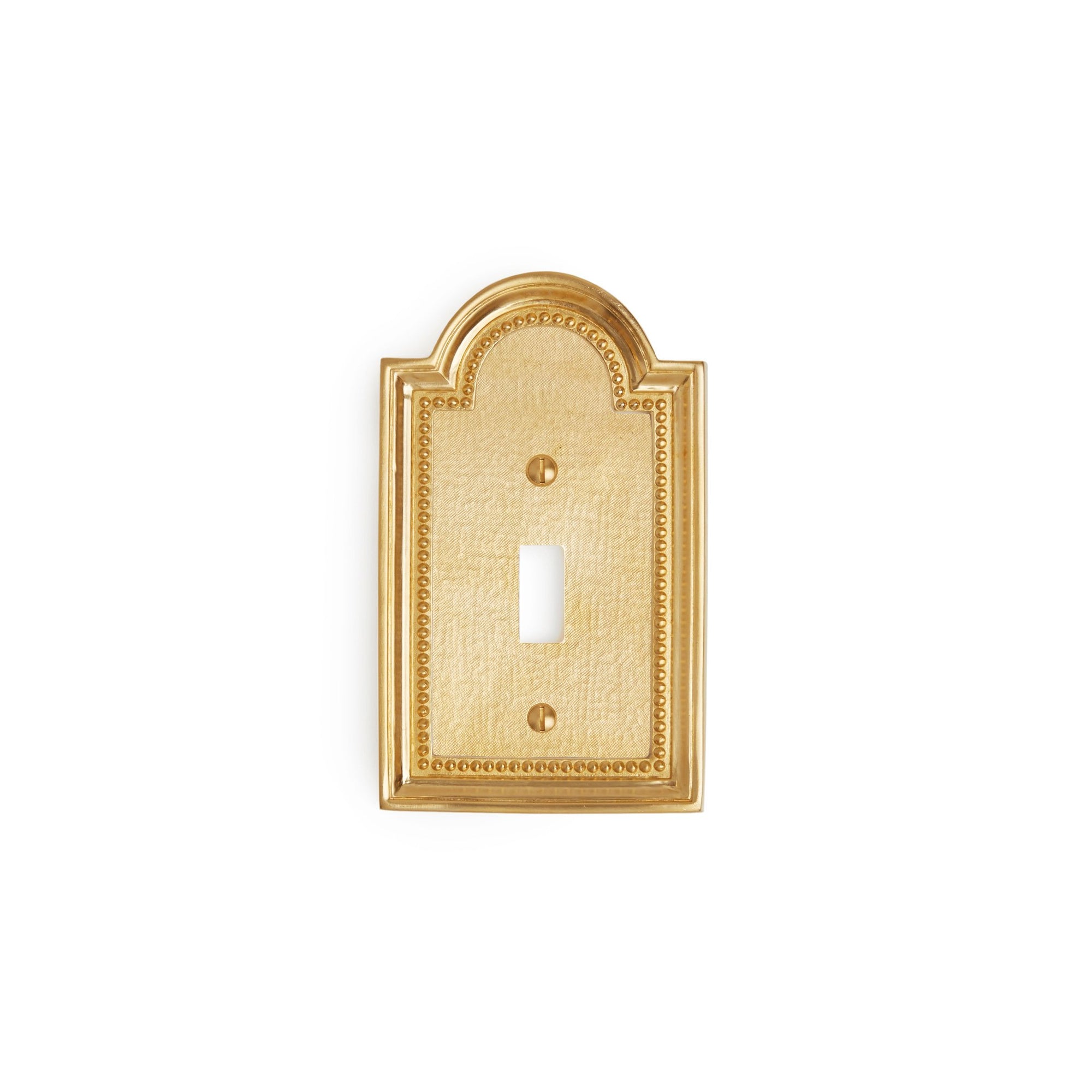 0470-SWT-GP Sherle Wagner International Classical Single Switch Plate in Gold Plate metal finish