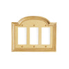 0470T-DEC-GP Sherle Wagner International Classical Triple Decora/GFI Plate in Gold Plate metal finish