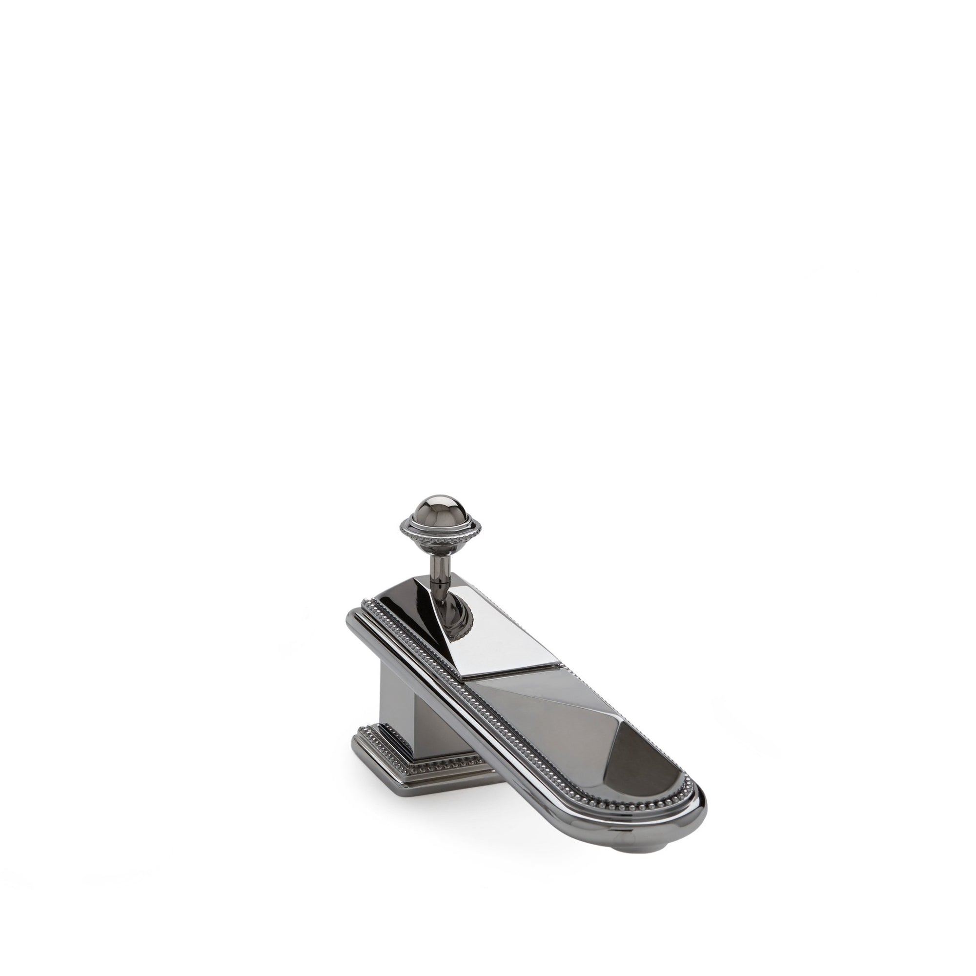 0803DKT-CP Sherle Wagner International Pyramid Deck Mount Tub Spout in Polished Chrome metal finish