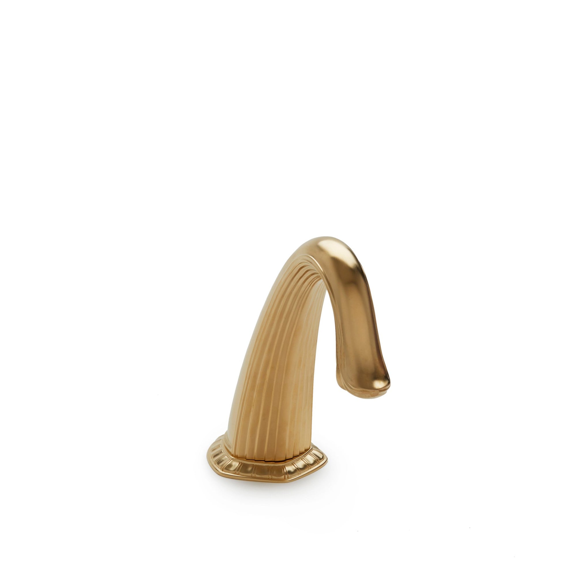 0814DKT-GP Sherle Wagner International Riviera Deck Mount Tub Spout in Gold Plate metal finish