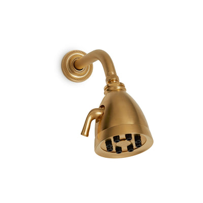 0830SHHD-CL-GP Sherle Wagner International Classical Shower Head with Classical Flange in Gold Plate metal finish