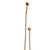 0832SPLY-GP Sherle Wagner International Knurled Hand Shower with Hose and 90 Degree Supply in Gold Plate metal finish