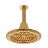 0835CS-N-GP Sherle Wagner International Egg & Dart Rain Dome with Nozzles in Gold Plate metal finish