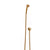 0836SPLY-GP Sherle Wagner International Classical Hand Shower with Hose and 90 Degree Supply in Gold Plate metal finish