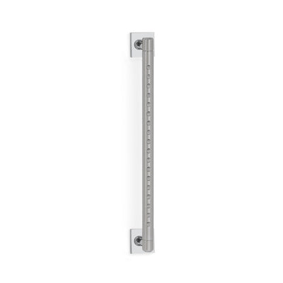 0845J-SQ-CP Sherle Wagner International Cylindrical Rain Bar with Jets and Square Flange in Polished Chrome metal finish